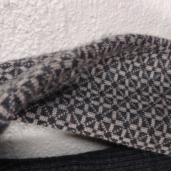 Icelandic Design Grey Fair Isle Wool Long Sleeve Full Zip Cardigan Sweater - Picture 12 of 15